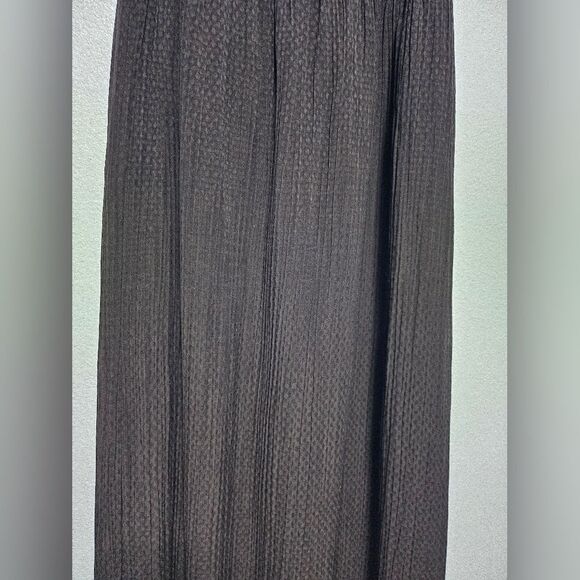 Jigsaw Silk Blend Empire Waist Laced Crochet Upper Gauzy Column Midi Dress Sz 4 - Picture 11 of 12